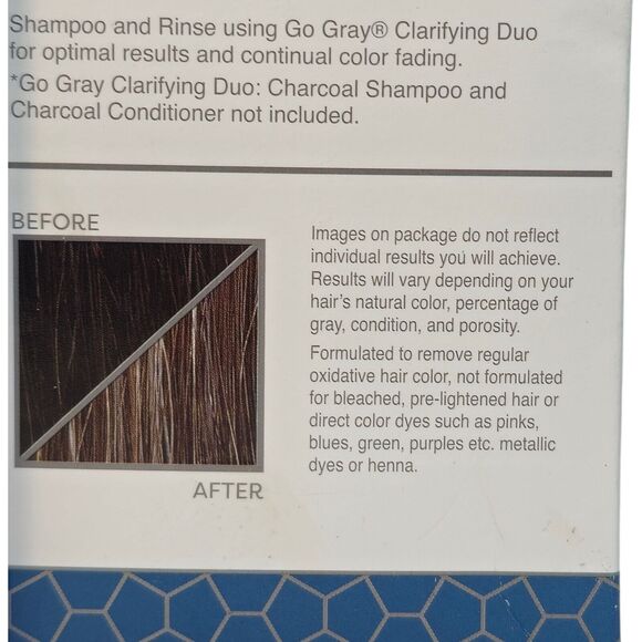 Combo Go Gray Remove and Fade Treatment Hair Color Remover Shampoo Conditioner - Picture 7 of 9